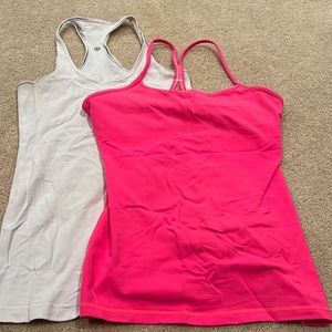 Lululemon size 6 GUC tank tops.